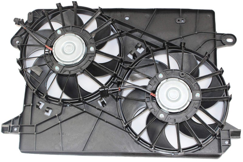 MYSMOT 620-039 Engine Radiator Dual Cooling Fan for Chrysler 300 2005 2006 2007 2008 Dodge Challenger 2008 Charger 2006-2008 Magnum 2005-2008, 5137713AA 5174358AA CH3115132 - Image 1